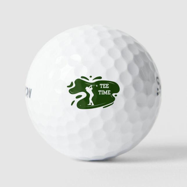 Pelotas De Golf Tee Time Golf Balls (Anverso)