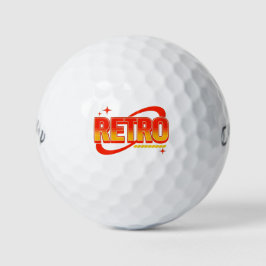 Pelotas De Golf Tejido retro.