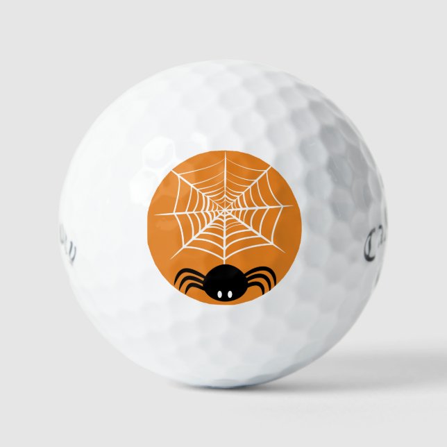 Pelotas De Golf Telaraña de Halloween (Anverso)