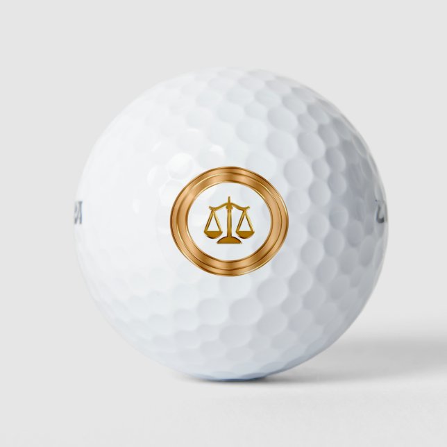 Pelotas De Golf Tema de Abogado Elegante (Anverso)