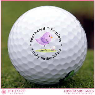Pelotas De Golf Tema de pajarito adorable personalizable