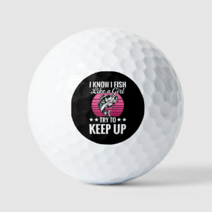 Pelotas De Golf Tema de pesca divertido