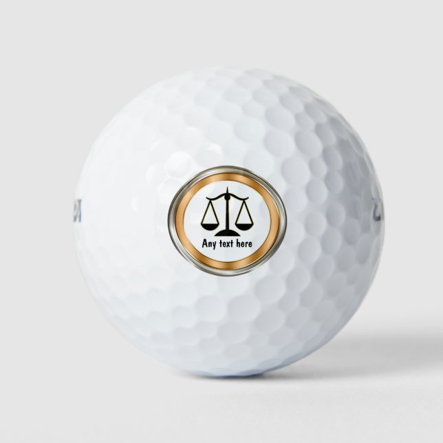 Pelotas De Golf Tema del fiscal de clase (Anverso)