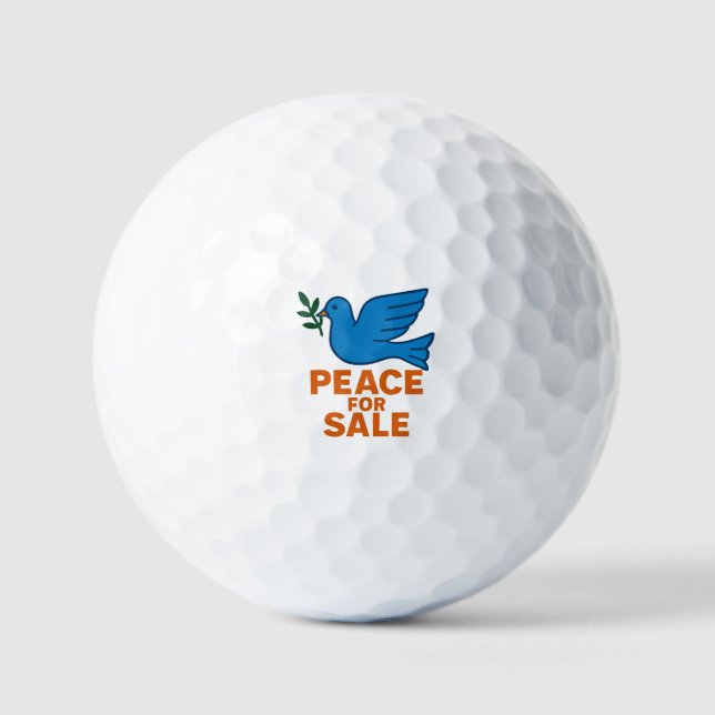 Pelotas De Golf Temática Paz a la Venta (Anverso)