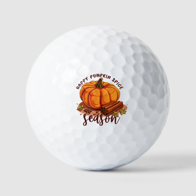 Pelotas De Golf Temporada feliz de especias de calabaza (Anverso)