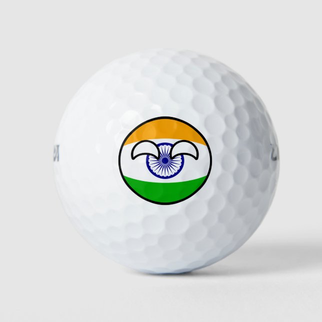 Pelotas De Golf Tendencia divertida en el campo Geeky India (Anverso)