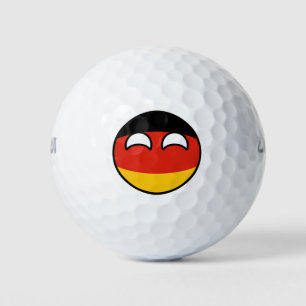 Pelotas De Golf Tendencia divertida Geeky Alemania Countryball