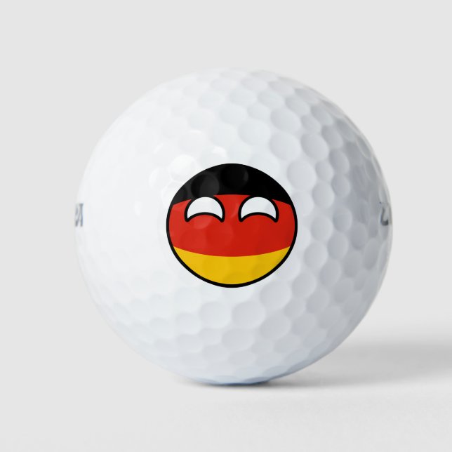 Pelotas De Golf Tendencia divertida Geeky Alemania Countryball (Anverso)