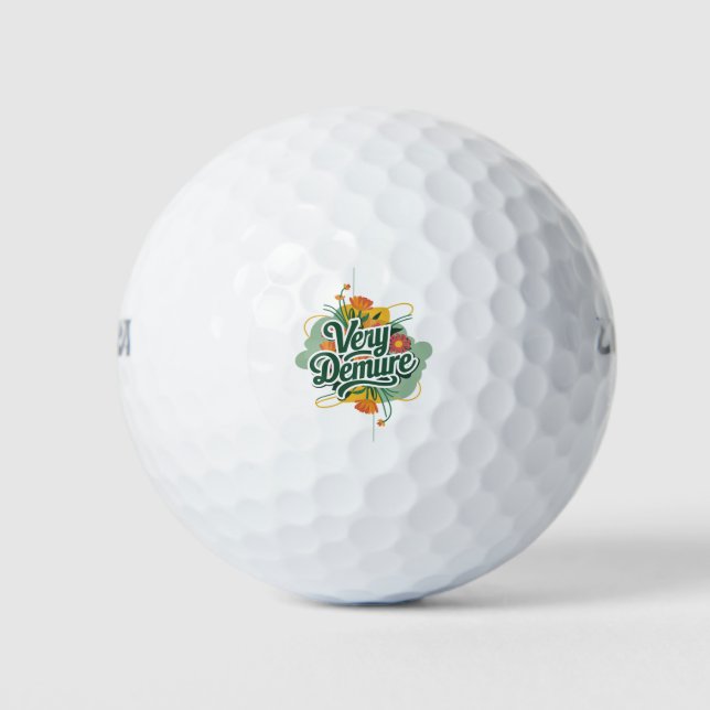Pelotas De Golf Tendencia Muy Discreta Muy Consciente Demure & Min (Anverso)