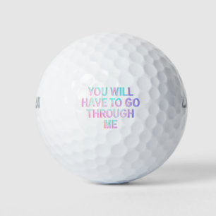 Pelotas De Golf Tendrás Que Pasar Por Mí Divertido LGBTQ Trans 