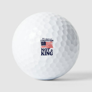 Pelotas De Golf Tenemos Constitución No un Rey USA Pro Democrático