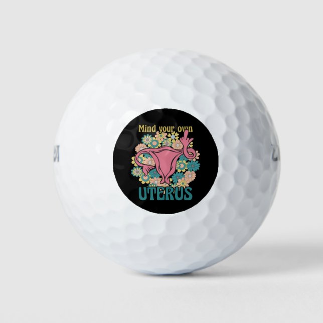 Pelotas De Golf Tenga En Cuenta Su Propia Elección De Pro Feminist (Anverso)