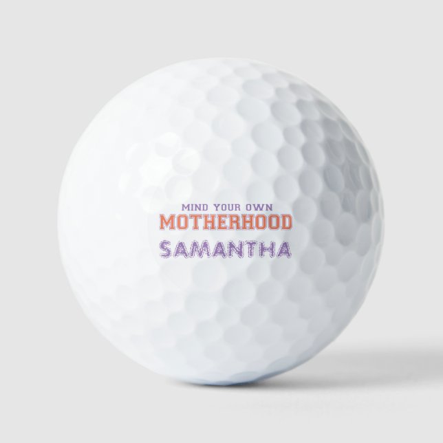 Pelotas De Golf Tenga En Cuenta Su Propia Madre (Anverso)