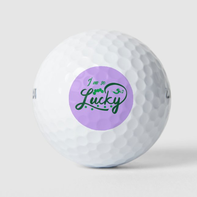 Pelotas De Golf Tengo tanta suerte (Anverso)