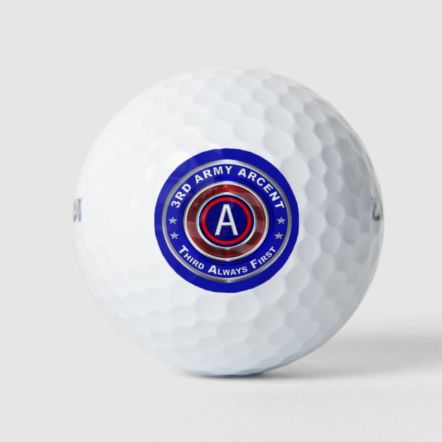 Pelotas De Golf Tercer Ejército ARCENT (Anverso)