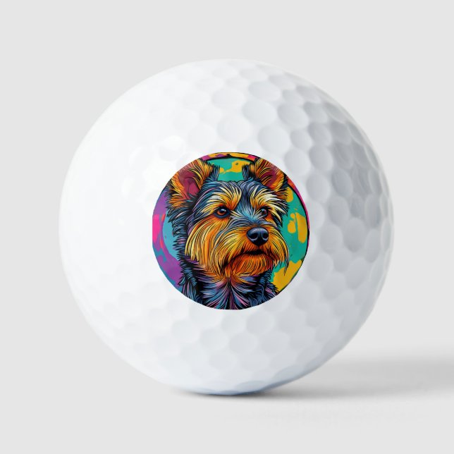 Pelotas De Golf Terrier australiano perro (Anverso)