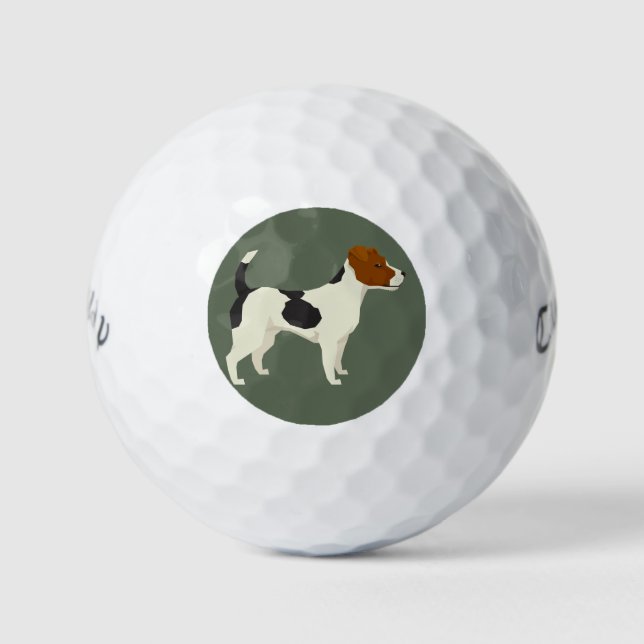 Pelotas De Golf Terrier Jack Russell (Anverso)