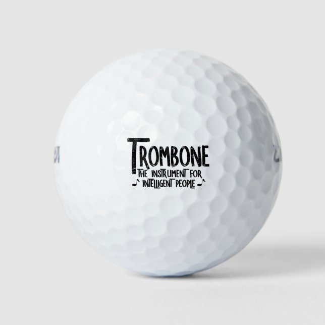 Pelotas De Golf Texto duro inteligente de trombón (Anverso)