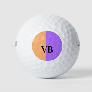 Pelotas De Golf texto monograma de letra de nombre de adición de s