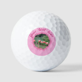 Pelotas De Golf Texto personalizado moderno y foto con un patrón r