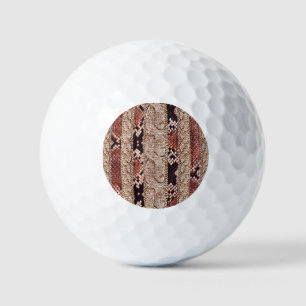 Pelotas De Golf Textura del calzado, patrón geométrico de serpient