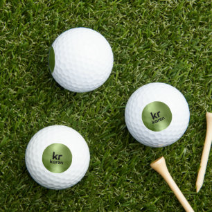 Pelotas De Golf Textura irlandescente verde minimalista