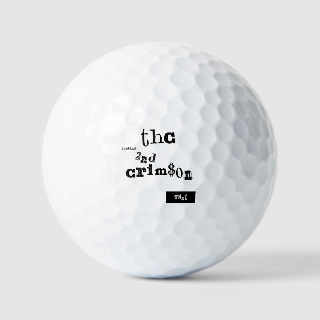 Pelotas De Golf thaddeus & crimson (Anverso)