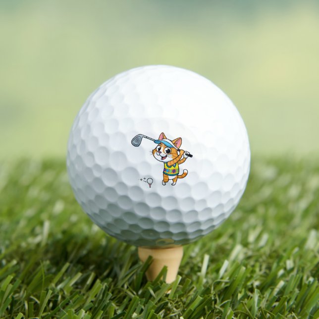 Pelotas De Golf The Fe-Line Fairway Cat Golf Ball (Camiseta in situ)