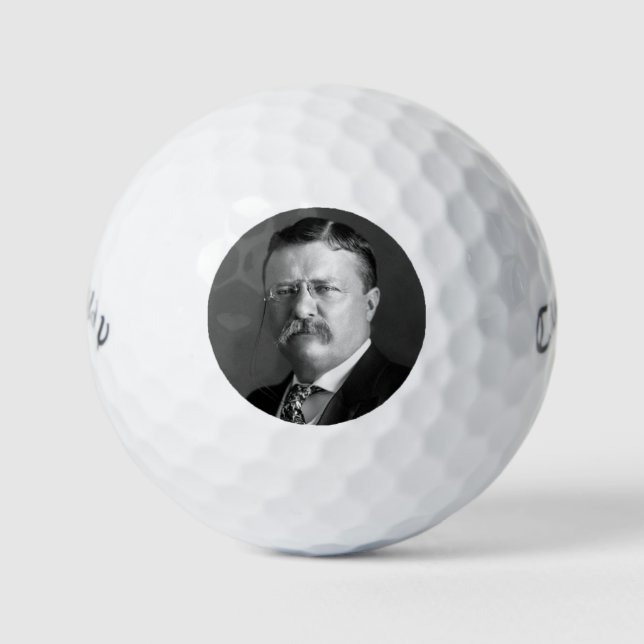Pelotas De Golf Theodore Roosevelt Teddy Presidente Republicano (Anverso)