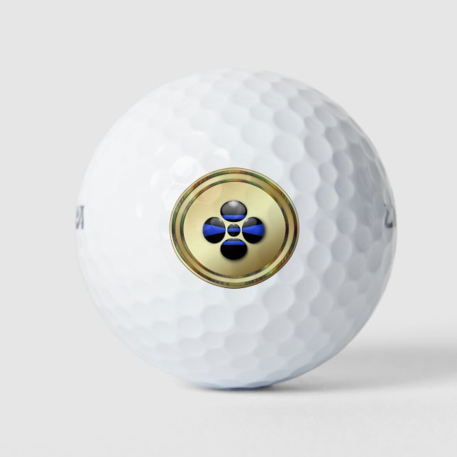 Pelotas De Golf Thin Blue Line Personalizado Golf Balls (Anverso)