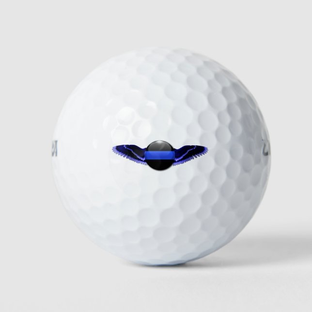 Pelotas De Golf Thin Blue Line Wings Personalizado Golf Balls (Anverso)