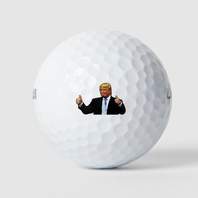 Pelotas De Golf Thumbup - Donald Trump (Anverso)