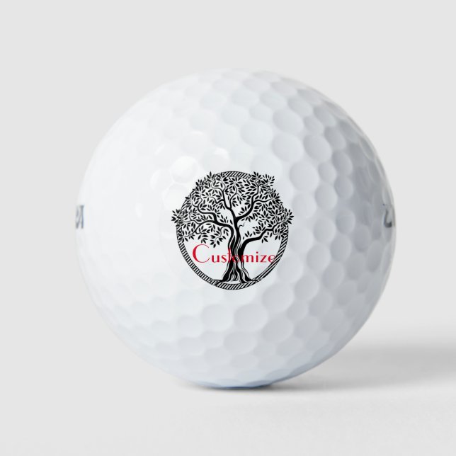 Pelotas De Golf Thunder_Cove del árbol de la vida (Anverso)