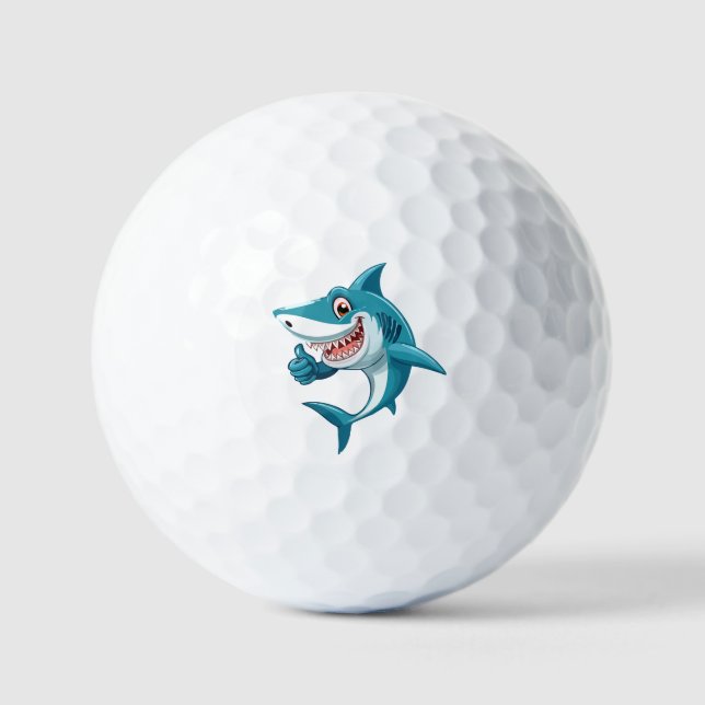 Pelotas De Golf Tiburón lindo (Anverso)
