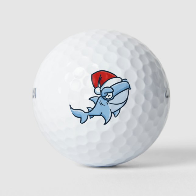 Pelotas De Golf tiburón navidad (Anverso)