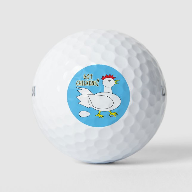 Pelotas De Golf ¿Tienes pollos? (Anverso)