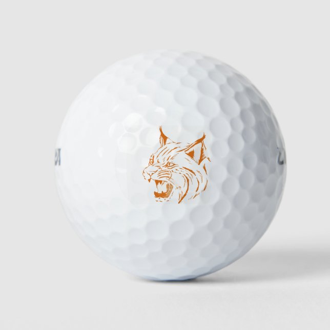Pelotas De Golf Tigre animal de gato salvaje para felinos Bobcat (Anverso)