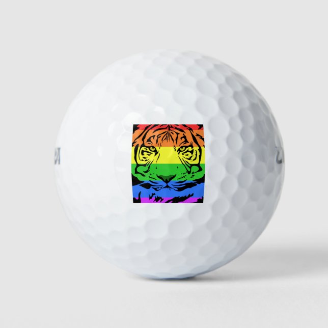 Pelotas De Golf Tigre arcoiris (Anverso)