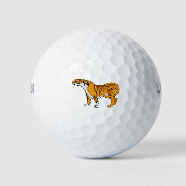 Pelotas De Golf Tigre de Bengala (Anverso)