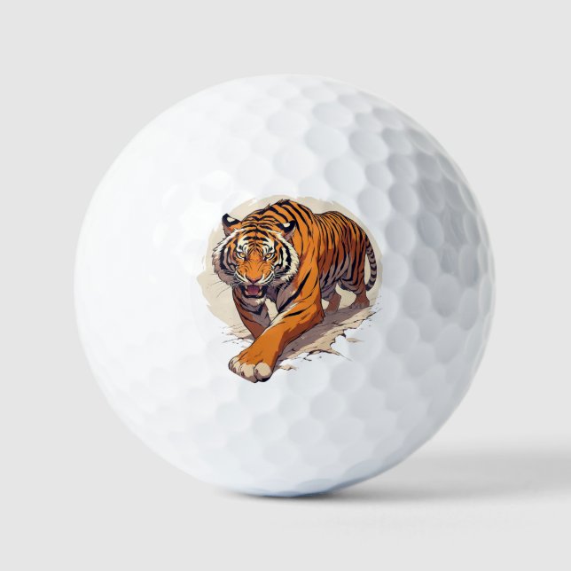 Pelotas De Golf Tigre de carga poderoso (Anverso)