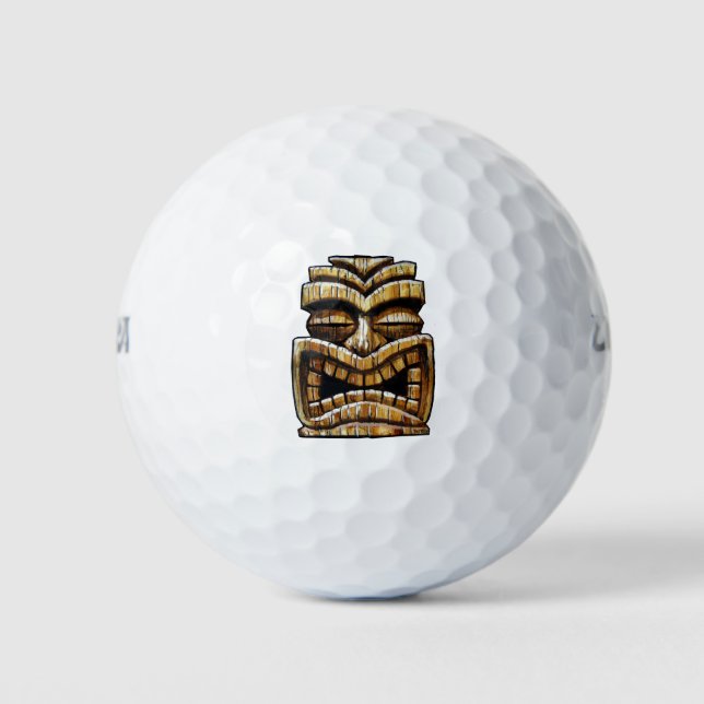 Pelotas De Golf Tiki Man (Anverso)