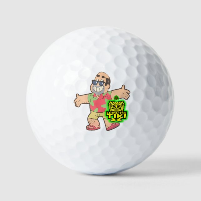 Pelotas De Golf Tiki radioactivo (Anverso)