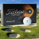 Pelotas De Golf Tipo de letra negrita simple Mejor hombre Monogram<br><div class="desc">Botas de golf monocasco de letra negrita simple. Personalizado. Regalo. Pareja. Boda. Titleist Pro V1. Padrino.</div>