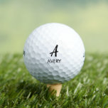 Pelotas De Golf Tipografía personalizada de nombres de monograma<br><div class="desc">Sorprenda a los aficionados al golf en su vida con estos nombres personalizados de tipografía de golf. Estas bolas de personalizado de golf son un regalo perfecto para cualquier golfista que quiera darle un toque personal a su juego. Con la opción de añadir un monograma y personalizarlo con su nombre,...</div>
