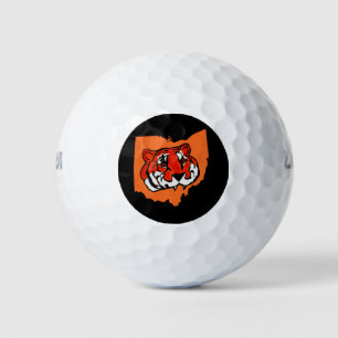Pelotas De Golf TIRA naranja Y NEGRA