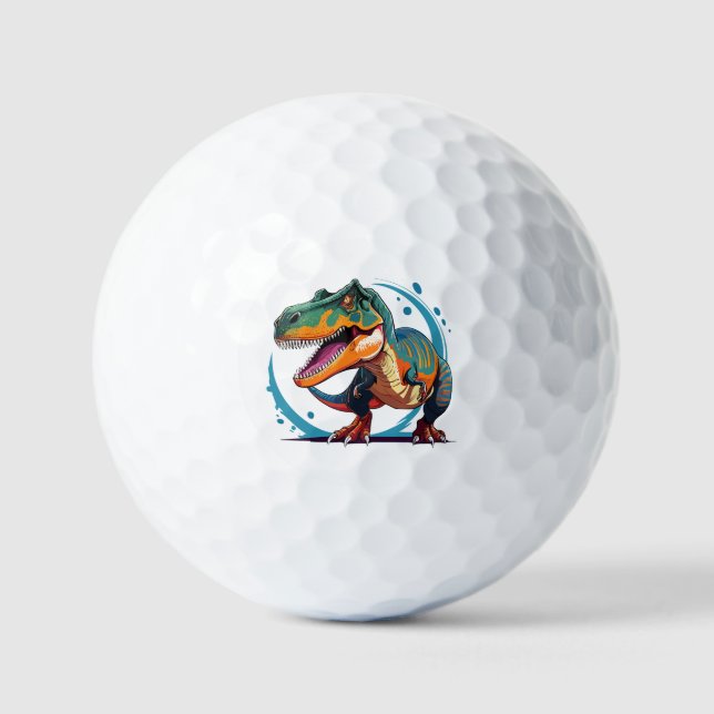 Pelotas De Golf Tiranosaurio Rex (Anverso)