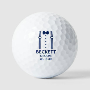 Pelotas De Golf Tirantes de novio con corbata de lazo