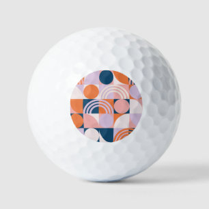 Pelotas De Golf Tiras de Círculos de Mediano Siglo: Patrón Geométr