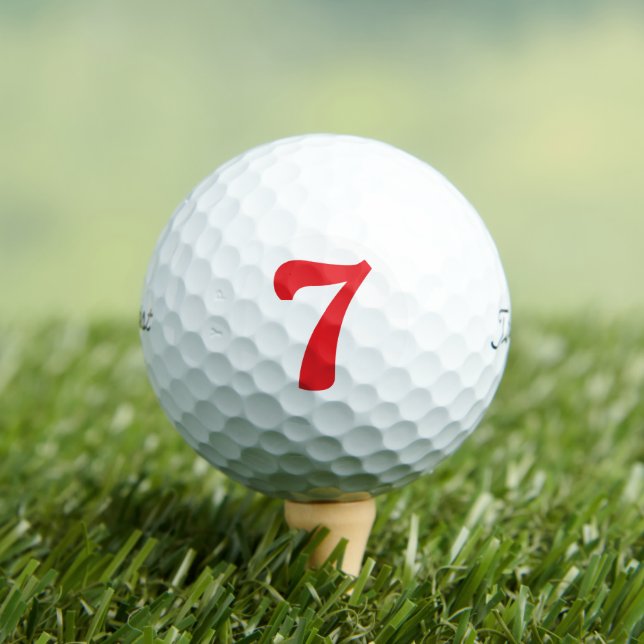 Pelotas De Golf Titleist Pro V1 Número 7 Personalizado (Camiseta in situ)