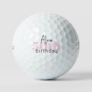 Pelotas De Golf Titulador Personalizado Rosa 50, Pro V1 II